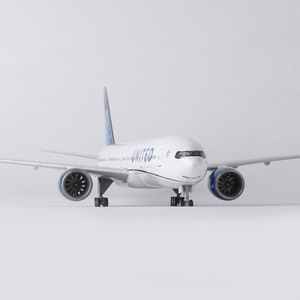 Modèle d'avion simulé Boeing B777 United Airlines à l'échelle 1/157, 47 cm, avion <span class=keywords><strong>de</strong></span> ligne d'aviation civile United avec lumières et train d'atterrissage - Product Image 3