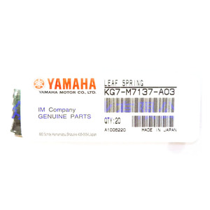 LEAF SPRING Accessoires d'entretien Yamaha Les pièces de montage sont originales et neuves KG7-M7137-<span class=keywords><strong>A0</strong></span> KG7-M7137-A03 90990-08J016 - Product Image 2