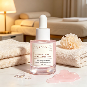 Sérum Visage Végétalien au Collagène et à la Tremella, Hydratant et Repulpant Effet <span class=keywords><strong>Nuage</strong></span>, Anti-Âge, Éclaircissant et Illuminateur, Marque Blanche - Product Image 2