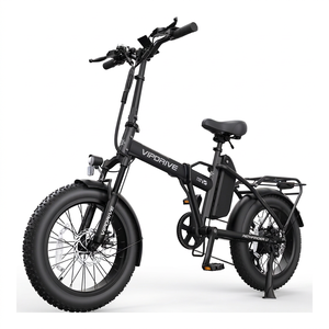 Stock entrepôt USA : Vélo électrique pliable tout-terrain à pneus larges, batterie lithium 48V 13AH 500W - En promotion - Product Image 1