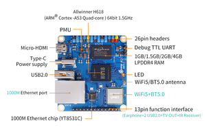 Arancione Pi Zero3 microcontrollore schede di sviluppo moduli elettronici e kit scheda singola nuova originale arancione Pi zero 3 - Product Image 5