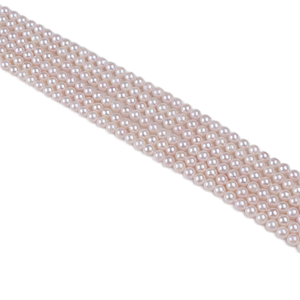 Giappone di lusso bianco 8-8.5mm naturale acqua salata Akoya collana di perle per le donne foro personalizzato per la creazione di gioielli - Product Image 1