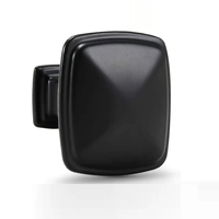 Poignées et boutons de meubles contemporains en alliage de zinc noir mat pour armoires de cuisine, commodes, placards et portes de chambre