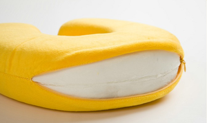 WJ-107 OEM populer pesawat memori busa Velour bantal leher tidur perjalanan leher padat perawatan kesehatan serviks bentuk U dapat dilepas - Product Image 6