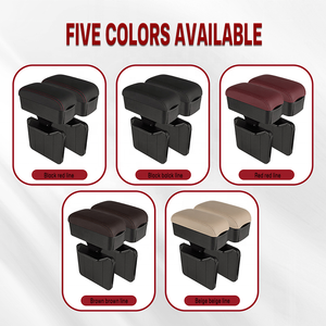 Anjuny, accesorios para el <span class=keywords><strong>interior</strong></span> del coche, caja de consola de almacenamiento, reposabrazos, reposabrazos automático Universal - Product Image 5