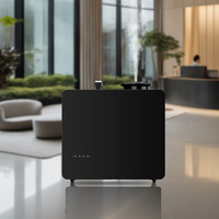 Diffuseur d'arômes d'huiles essentielles électrique commercial HVAC sans eau, noir, sur pied, à niveau de parfum réglable, pour hôtels, bureaux et entreprises
