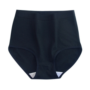 Bragas de algodón orgánico de talle alto, glúteos levantados, Color sólido para <span class=keywords><strong>mujer</strong></span>, ropa interior <span class=keywords><strong>normal</strong></span> de talla grande sin costuras - Product Image 3