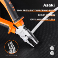 Combinaison de pinces à formes coupantes de type américain Outils à main Lineman Combinaison Wire Cutting Pliers 8"