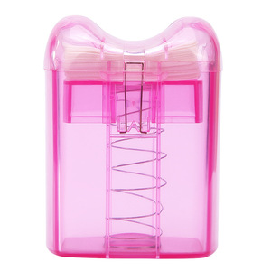 Boîte de rangement pour papiers de permanente, rose, rectangulaire, en plastique PP, 1-3L, type sur pied, design moderne, pour outils de coiffure en salon - Product Image 1