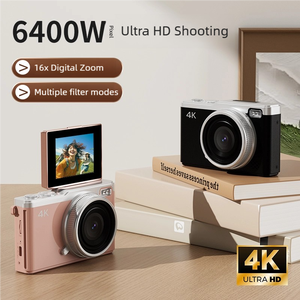 SourcingArk Portable HD Digital <b>Camera</b> 2.4 Inch 180 Degree Rotating Screen 4K Flash D72 10x-20x Optical Zoom CCD Image Sensor - Product Image 6