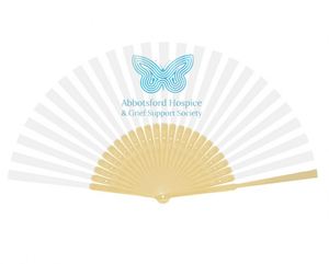 Factory Direct Hot Summer Outdoor White Wedding <b>Gift</b> Custom Design Printed Bamboo Crafts Fan with Plastic Handle Hot Promotion - Product Image 6