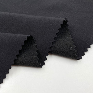 Tissu en polyester <span class=keywords><strong>thermique</strong></span> noir pour homme et femme, polaire, fibre de lait, extensible dans les quatre sens, nylon laminé pour veste softshell - Product Image 1