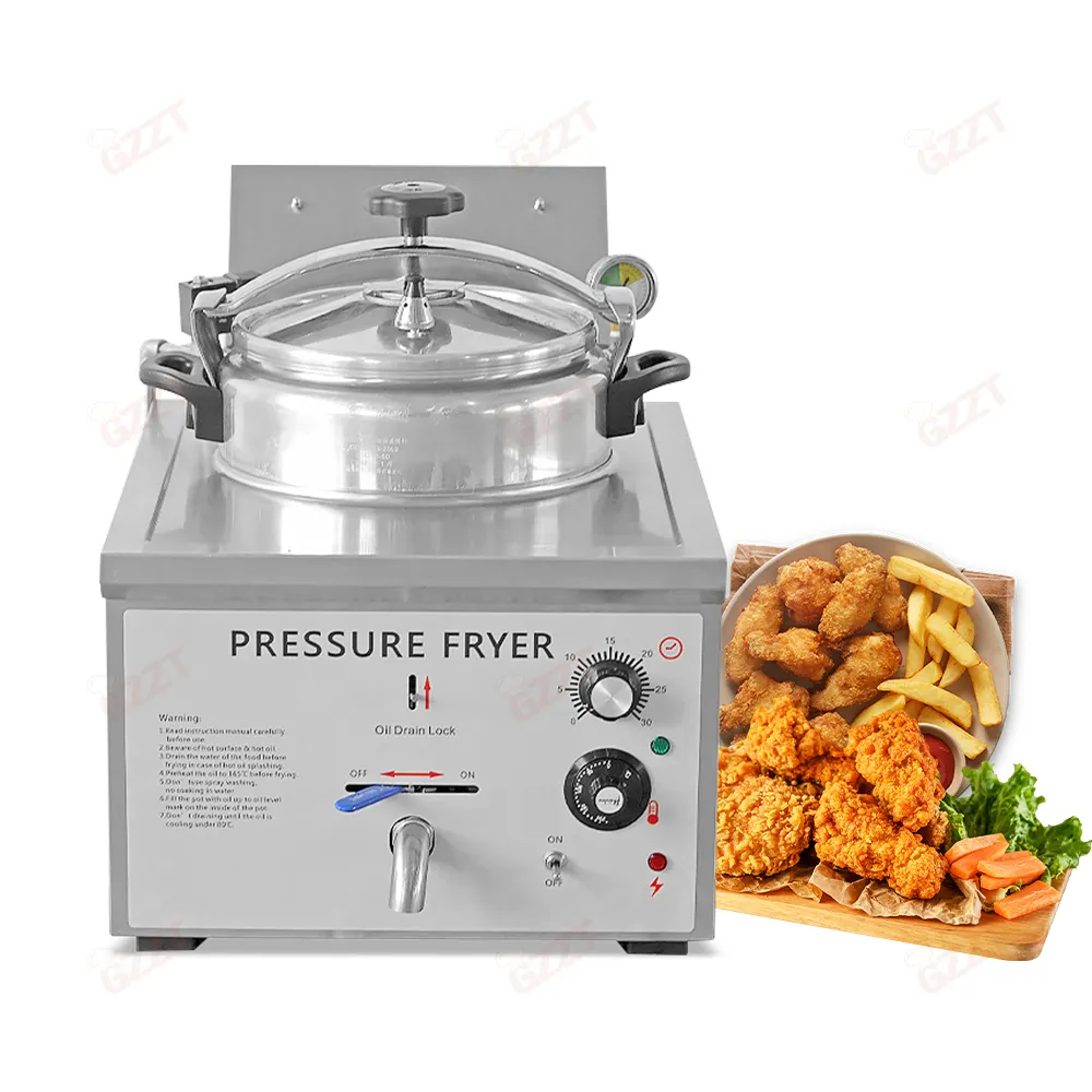 Countertop pressure fryer Mini Pressure Deep Fryer for Whole Fried Chicken machine counter chicken pressure fryer manufacturer