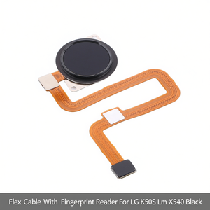Câble flexible avec lecteur d'empreintes digitales pour Lg K50S Lm X540 noir - Product Image 2
