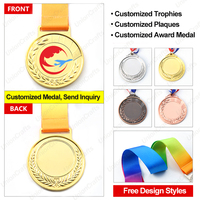 Medalla de Honor Personalizada para Eventos Deportivos, Fabricante OEM al por Mayor, Medalla de Aleación de Zinc Metálica