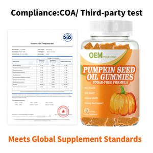 ซัพพลายเออร์เยลลี่สกัดน้ำมันเมล็ดฟักทองแบบไร้น้ำตาลที่ปรับแต่งได้อย่างยืดหยุ่น  จัดส่งแบบ FBA  มีสินค้าจำนวนมาก  ได้รับการรับรองมาตรฐาน COA ผ่านการทดสอบ - Product Image 5