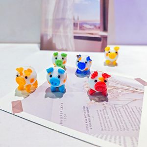 Carino <span class=keywords><strong>vetro</strong></span> <span class=keywords><strong>Murano</strong></span> maiale statuetta di maiale colorato giocattolo per bambini regalo a sorpresa scatola - Product Image 3