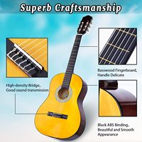 Guitare acoustique classique Cort Orangewood 41 pouces pour débutants, économique, fabriquée en Chine, vente en gros, dos et éclisses en érable, touche en ébène