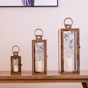 Juego de 3 <span class=keywords><strong>Portavelas</strong></span> de Acero Inoxidable Hechos a Mano para Bodas al Aire Libre, Decoración Metálica Decorativa para el Hogar a Bajo Precio - Product Image 6
