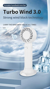 ybgaiNouveau mini ventilateur de poche portable rechargeable par USB avec fonction pliable pour étudiants <span class=keywords><strong>ou</strong></span> navetteurs, idéal pour le bureau - Product Image 4