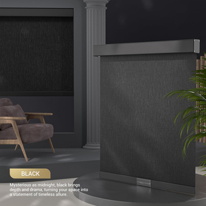 Rèm cuốn cản sáng 100% cho cửa sổ, rèm cuốn không dây với khả năng chống tia UV, chất liệu vải Jacquard, cách nhiệt, làm tối phòng - Product Image 4