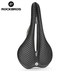 ROCKBROS碳纤维3D打印自行车自行车座椅鞍座Mtb 3D打印鞍座软碳纤维自行车座椅