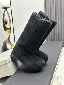 Botas de Nieve de Moda <span class=keywords><strong>con</strong></span> <span class=keywords><strong>Plataforma</strong></span>, Zapatos Cálidos de Algodón, Diseño de Cabeza Grande, Botas Largas para Mujer - Product Image 2