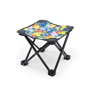 Custom Small Portable Outdoor Camping Stool Lightweight Picnic Folding Stadium Chair