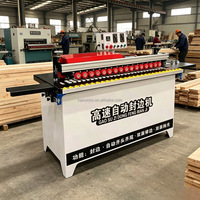 Machine de chantournage automatique portable et facile à utiliser pour le travail du bois, cantéreuse PVC MDF placage droit et courbe pour meubles et armoires
