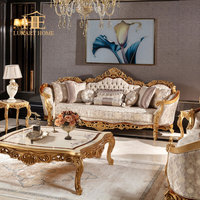 Canapé de style antique pour salon, ensembles de canapés de luxe de style européen, meubles de style classique turc