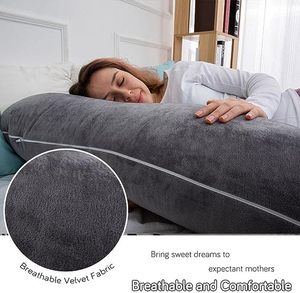 Cuscini per la <span class=keywords><strong>gravidanza</strong></span> per dormire imbottitura in Memory Foam cuscini per la <span class=keywords><strong>gravidanza</strong></span> a forma di U cuscino per tutto il corpo per la <span class=keywords><strong>gravidanza</strong></span> con copertura in velluto - Product Image 2
