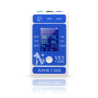 Barato al por mayor multiparámetro signos vitales Bp Ecg cardíaco portátil de mano Monitor de paciente veterinario