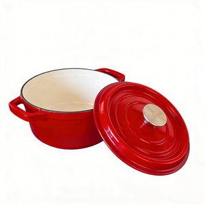 Ensemble de casseroles en <span class=keywords><strong>fonte</strong></span> avec revêtement céramique antiadhésif, <span class=keywords><strong>cocotte</strong></span> en émail, pour soupe, ragoût, bouillon, cuisson, faitout - Product Image 6