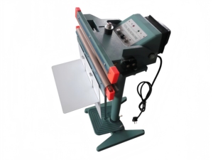 Scelleuse à impulsions verticale semi-automatique <span class=keywords><strong>SF350</strong></span> à pédale, boîtier en aluminium de qualité alimentaire, machine de thermoscellage pour film de poche - Product Image 1