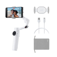 Insta360 Flow 2, stabilisateur pliable à 3 axes, 348 g, pour smartphone, avec suivi IA, zoom, perche à selfie, pour vlogueurs