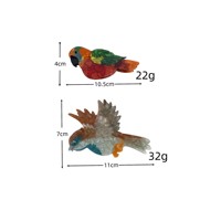 Pince à cheveux griffe de perroquet simulée, nouveau design, accessoire personnalisé pour l'arrière de la tête, série animale, pince à cheveux griffe d'oiseau
