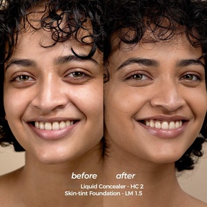 Corrector Vegano Natural de Cobertura Total con Acabado Mate, Control de Grasa y Resistente al Agua, Maquillaje Líquido Cremoso para Rostro en Tono Rosa - Product Image 4