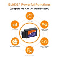 Escáner de Diagnóstico Universal ELM327 BT OBD2 para Automóviles, Lector de Códigos V1.5, Herramienta de Verificación de Fallas del Motor para Q5, Corolla, X3, Plástico, 12V, 12 Meses