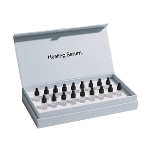 Caja de Regalo de Lujo Personalizada para Ampollas de Suero con Ácido Hialurónico en Polvo Liofilizado y Empaque de Papel - Product Image 1