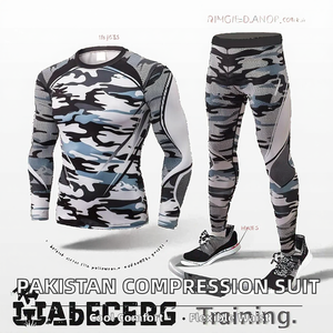 Traje de Compresión de Camuflaje para Hombre, Manga Larga, Cuello Redondo, Secado Rápido, Spandex, Poliéster, Ajuste Deportivo, Ligero, Ropa de Verano - Product Image 2