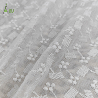 Tissu en voile de coton 100% de qualité, technique de broderie, pour textiles de maison et accessoires de mariage pour filles, en stock