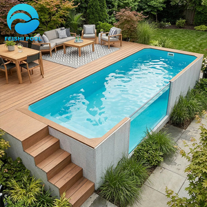 <span class=keywords><strong>Piscine</strong></span> hors sol en fibre de verre de grande taille, écologique, pour enfants et adultes, pour cour extérieure, 20 pieds x 15 pieds, en conteneur, vente en gros - Product Image 2