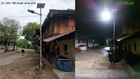 Lampu Jalan Tenaga Surya 50-300w Lampu Jalan Surya Lumen Tinggi Sensor Gerak Induksi Tiang Lampu Jalan LED Tenaga Surya