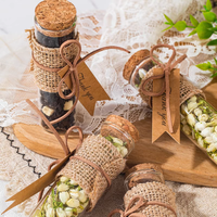 15ml DIY Craft Tubes en verre bouché Faveur de mariage Flacons décoratifs avec bouchons