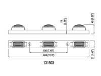 Barre lumineuse d'identification à LED Lampes basse tension à LED Barre d'identification pour camion Feu arrière de remorque SAE/DOT/FMVSS108 Conforme