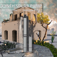 Pompe à eau solaire automatique multi-étages Oxouxiang 4 pouces haute efficacité 72V en acier inoxydable, haute pression, grand débit, OEM