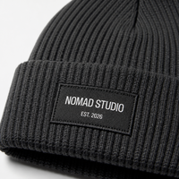 Écussons tissés personnalisés pour chapeaux d'extérieur, à coudre sur casquettes, badges tissés avec bordure surjetée pour casquettes de baseball, bonnets et autres couvre-chefs