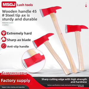Venta al por mayor de hachas puntiagudas con <span class=keywords><strong>mango</strong></span> de <span class=keywords><strong>madera</strong></span> para lucha contra incendios, herramientas de escape de demolición para dividir <span class=keywords><strong>madera</strong></span> - Product Image 2