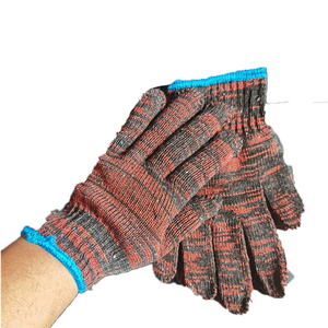 Labor Protection Cotton Hand Wear Resistant Knitted Safety Gloves Abrasion-Resistant Mixed Color Hand Glove Not <strong>Esy</strong> Dirty - Product Image 4