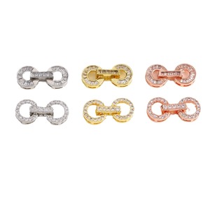 Cierre Redondo para Joyería, 22x10x4mm, Zirconia Micro-Pintada, Cobre, Accesorio de Acabado para Collares DIY - Product Image 5